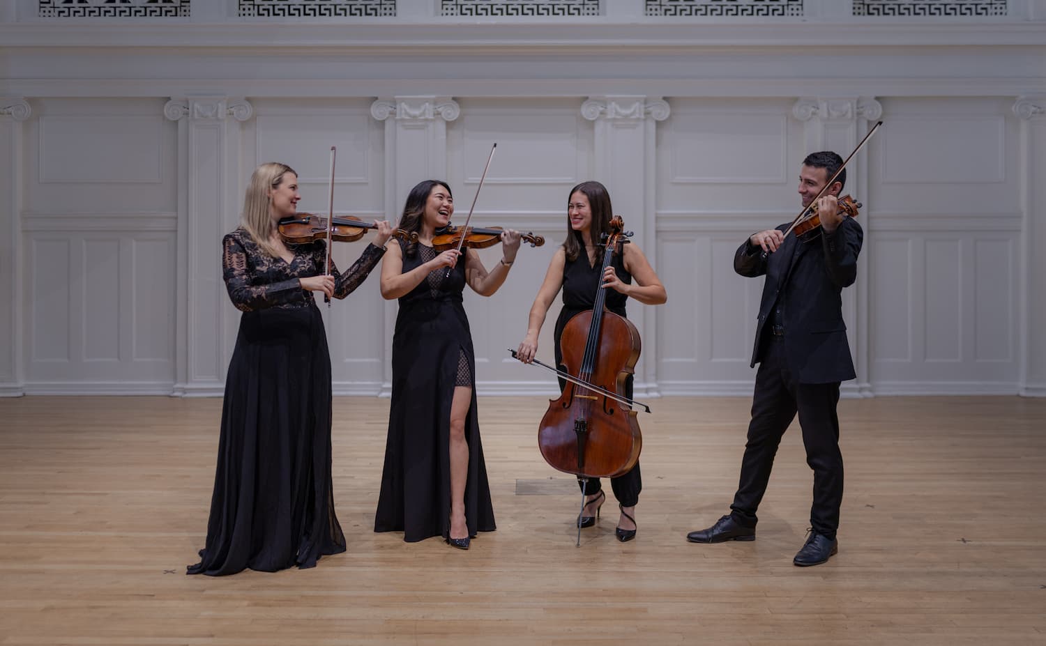 Cloud Gate string quartet in Chicago